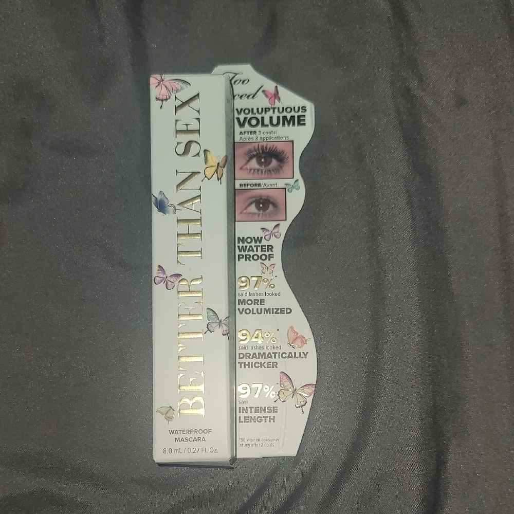 Too Faced Waterproof Better Than Sex Black Volumizing Mascara